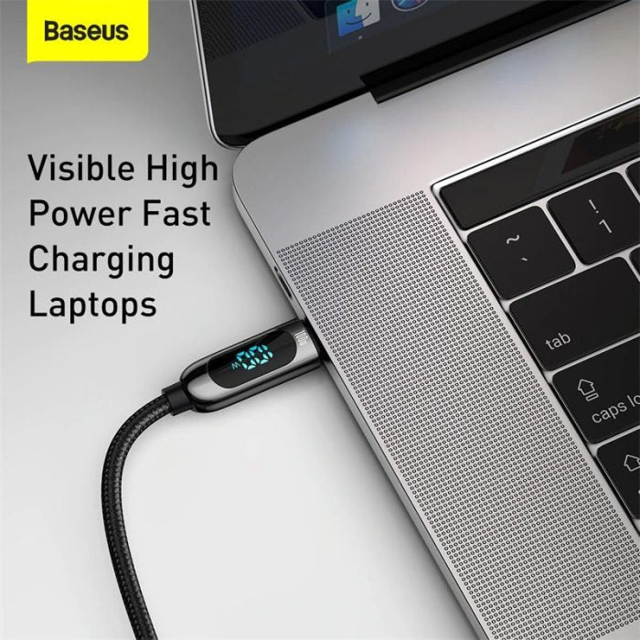 Baseus Digital Display Fast Charging Data Cable Type C To Type C 100W