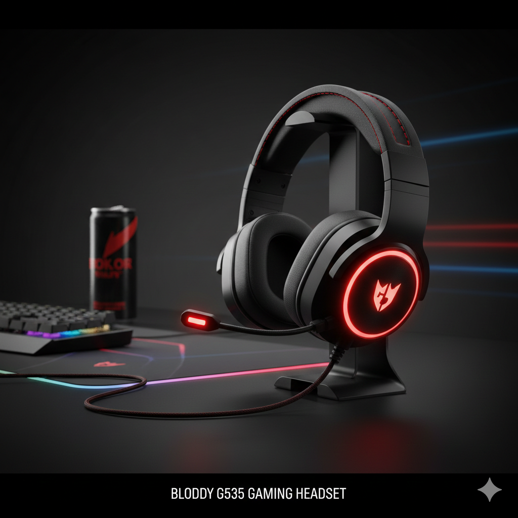 Bloody G535 Virtual 7.1 Surround Sound Gaming Headset