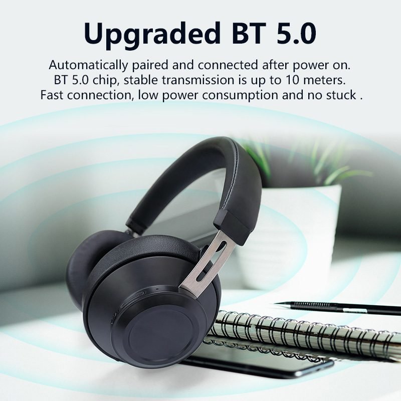 Product Title Bluedio BT5 Wireless Bluetooth 5.0 Headphones – Dual 57mm Drivers, 20-Hour Playtime & Built-in HD Mic