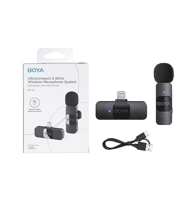BOYA BY-V1 Wireless Microphone for iOS Devices
