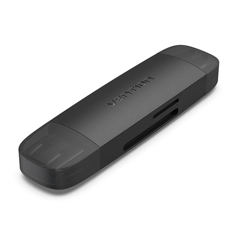 Vention 2-in-1 USB 3.0 A+C Card Reader(SD+TF) Black Dual Drive Letter 0 Reviews