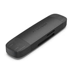 Vention 2-in-1 USB 3.0 A+C Card Reader(SD+TF) Black Dual Drive Letter