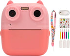 D8S CHILDRENS TIME FRONT/BACK REAR HD DIGITAL THERMAL PRINT CAMERA 1080P 48MP