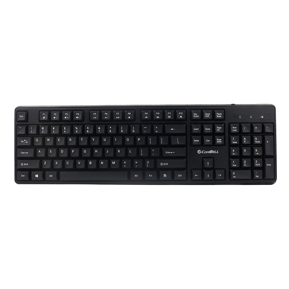 CoolBell Duo Wireless Keyboard and Mouse Combo – 2.4GHz Ultra-Slim Design, Silent Typing & Energy Efficient
