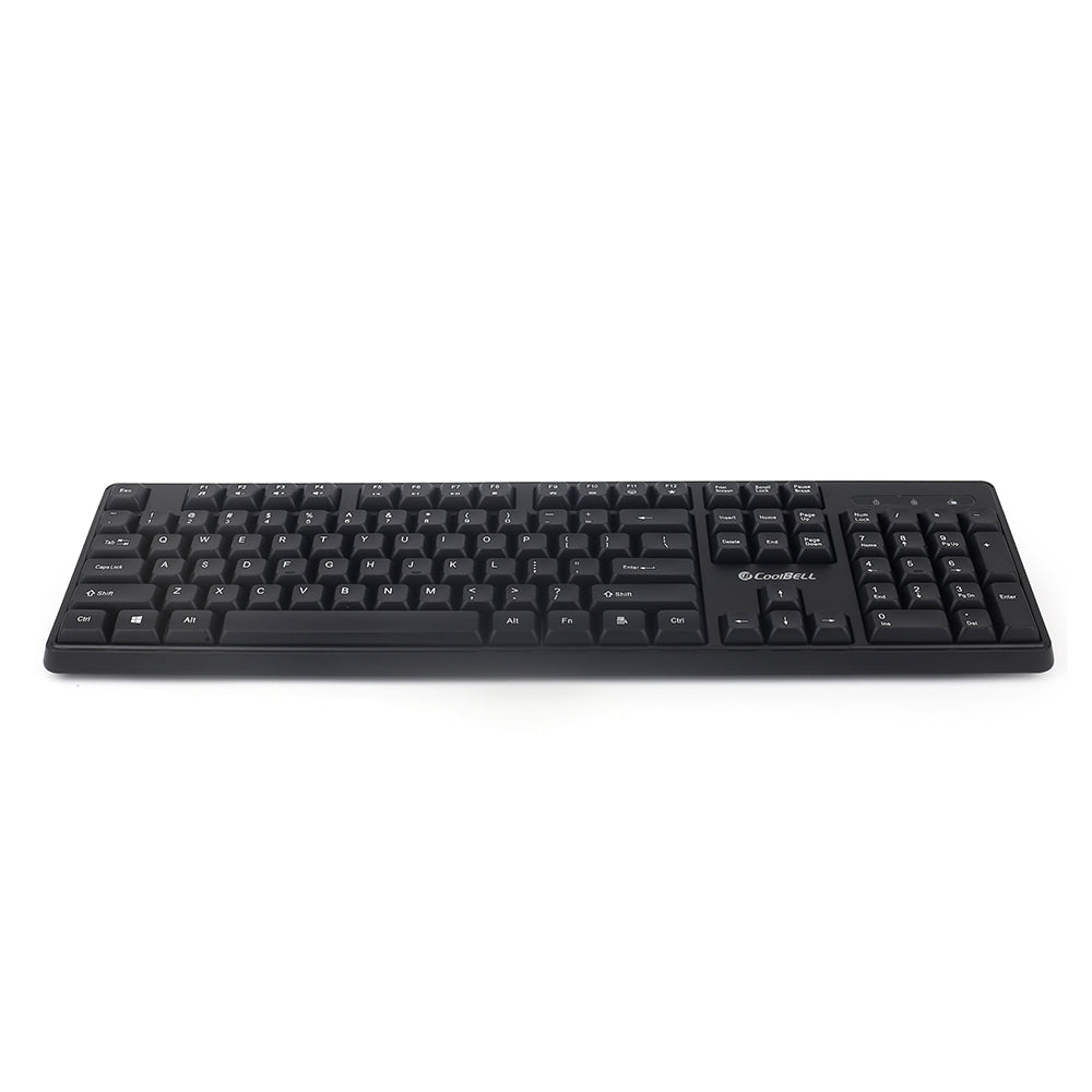 CoolBell Duo Wireless Keyboard and Mouse Combo – 2.4GHz Ultra-Slim Design, Silent Typing & Energy Efficient