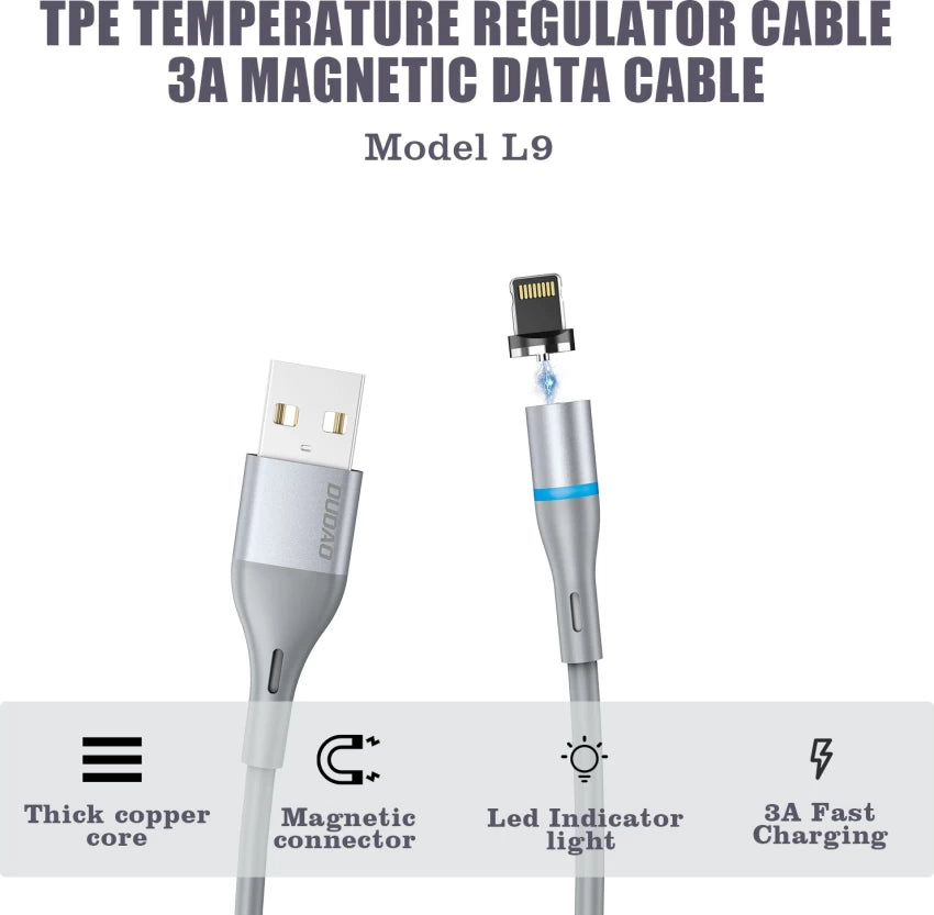 DUDAO IPHONE MAGNETIC CABLE C 1.2M L9
