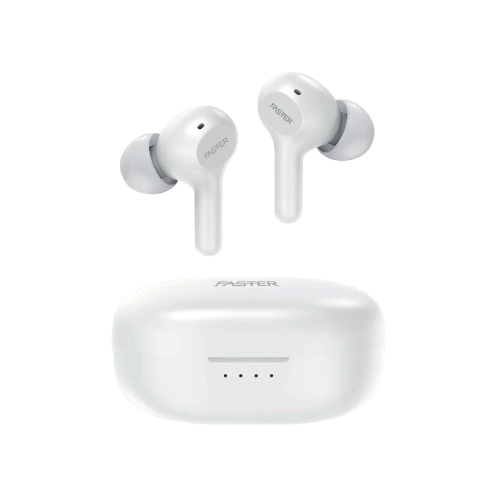 FASTER S50 POWERFUL BASS EARBUDS  (Black & White)
