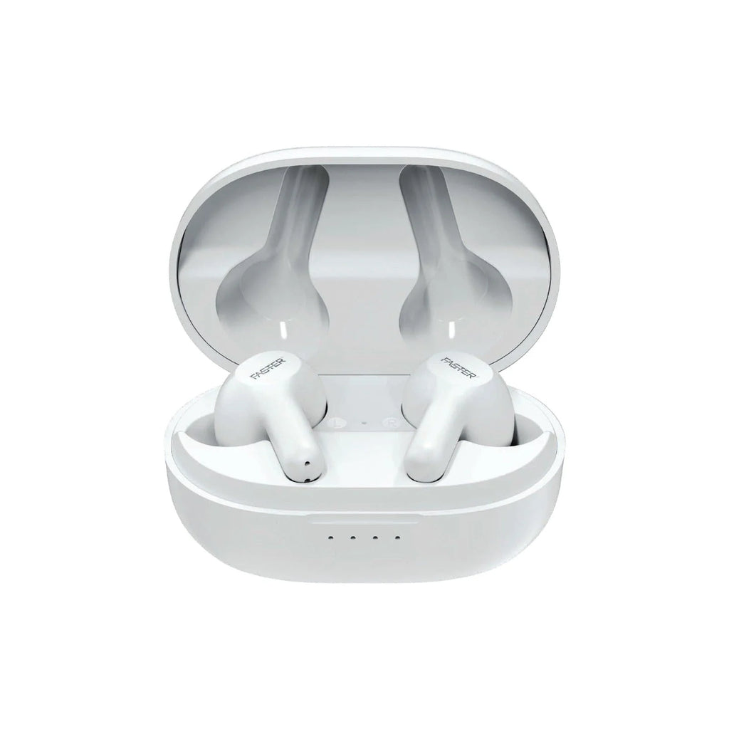 FASTER S50 POWERFUL BASS EARBUDS  (Black & White)