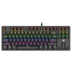 HP GK200 Mechanical Gaming Keyboard – Blue Switches, Rainbow LED Backlit & Durable Metal Panel
