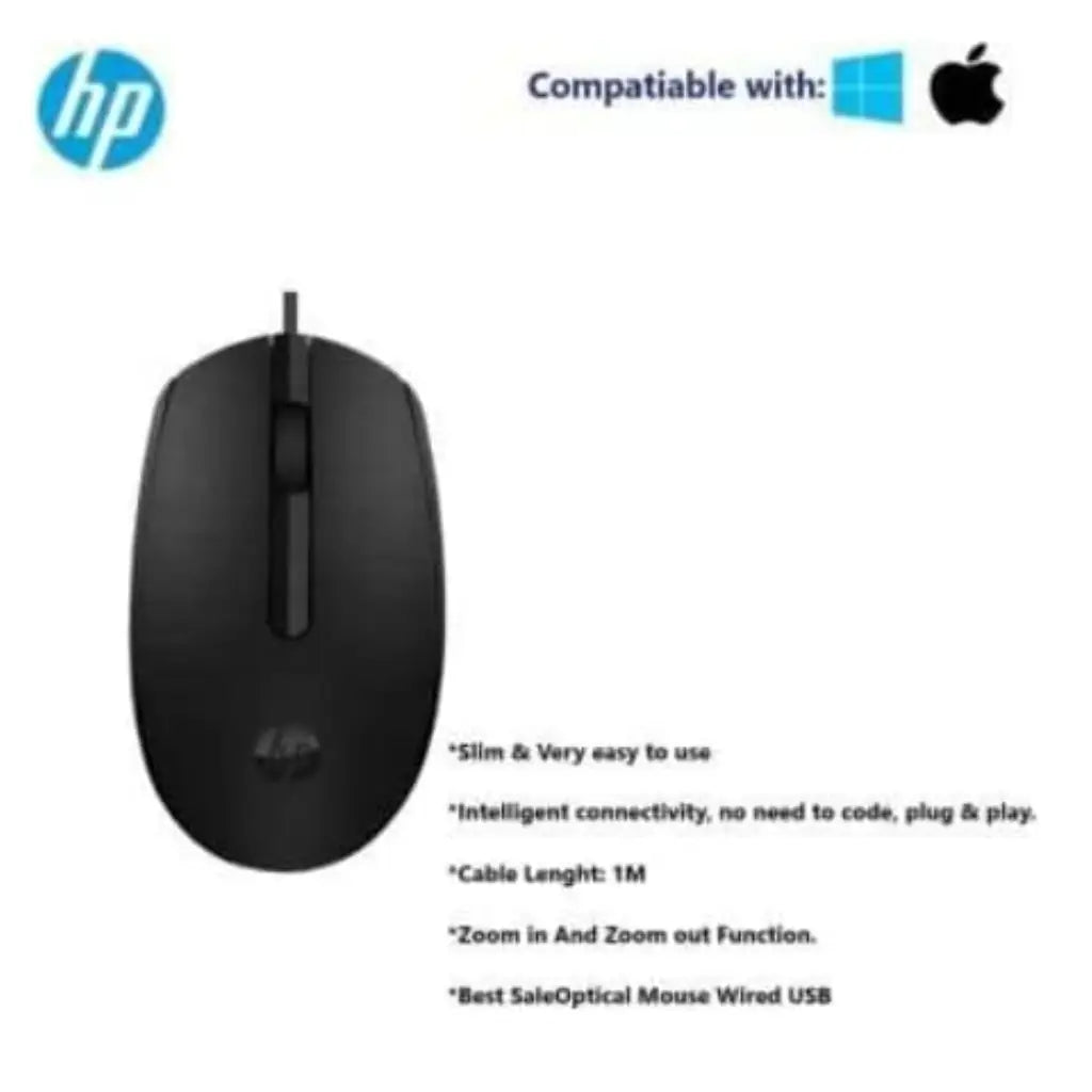 HP Mouse Wired M10 Black
