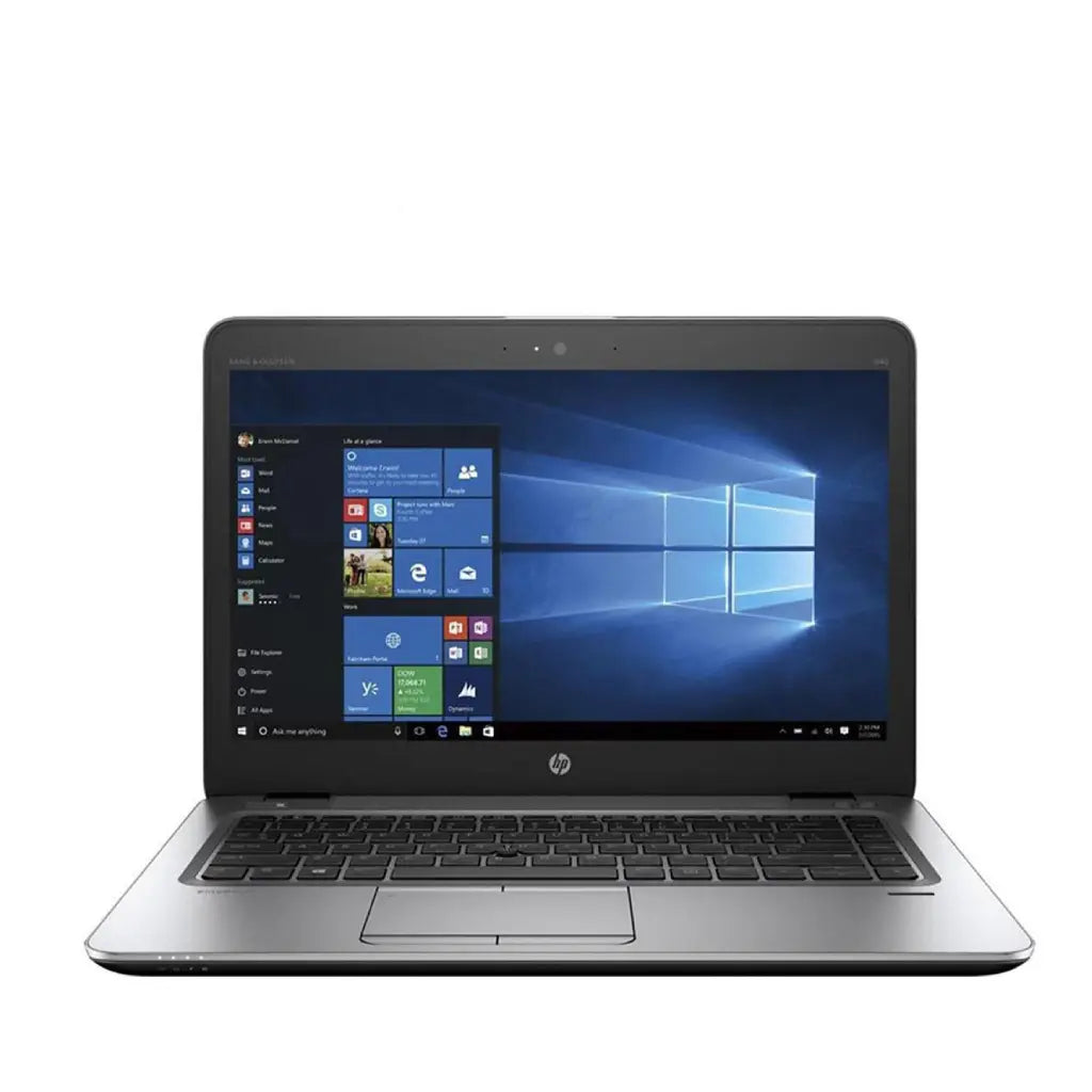 Laptop with Windows operating system on a white background