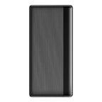 ITEL Power Bank A1460 20000mAh back view in black showing textured surface and compact rectangular design.