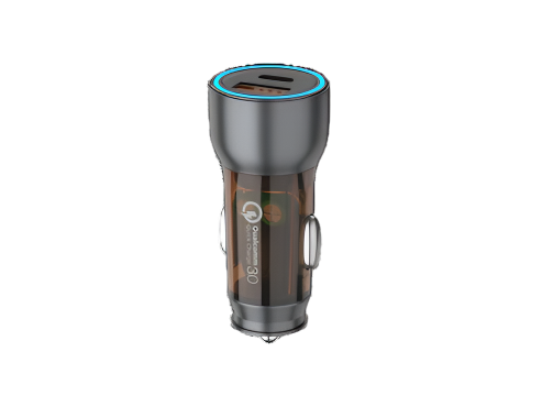 Y-521 CAR CHARGER 52W TURBO FAST CHARGING | DUAL PORT | SUPPORTS MOST FAST CHARGING PROTOCOLS