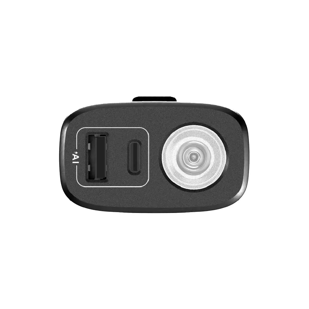 ITEL Power Bank Pulse 10000mAh (A1123) output ports view with USB and fast charging support