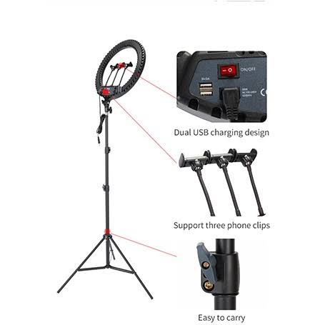 Jmary Ring Light FM-19R 19″Inch With Touch Screen & with Stand