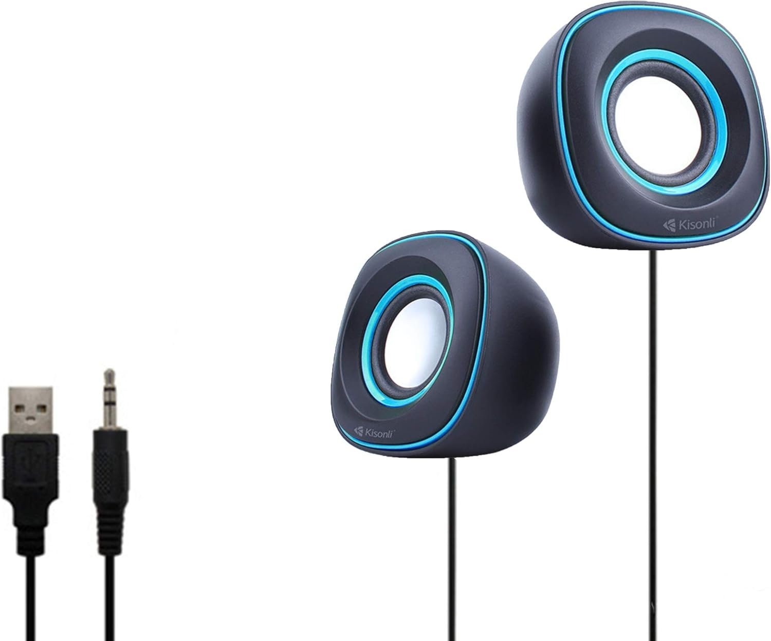 Kisonli V350 Usb 2.0 Mini Stereo Sound System Home Theater Speaker