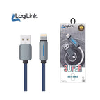 LogiLink USB to Lightning Nylon Fast Charging Cable – 1m