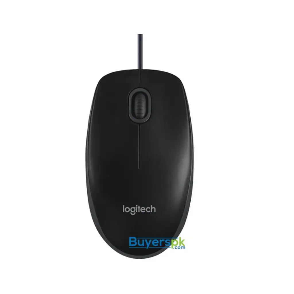 Logitech B100 Full-Size Corded Mouse Black