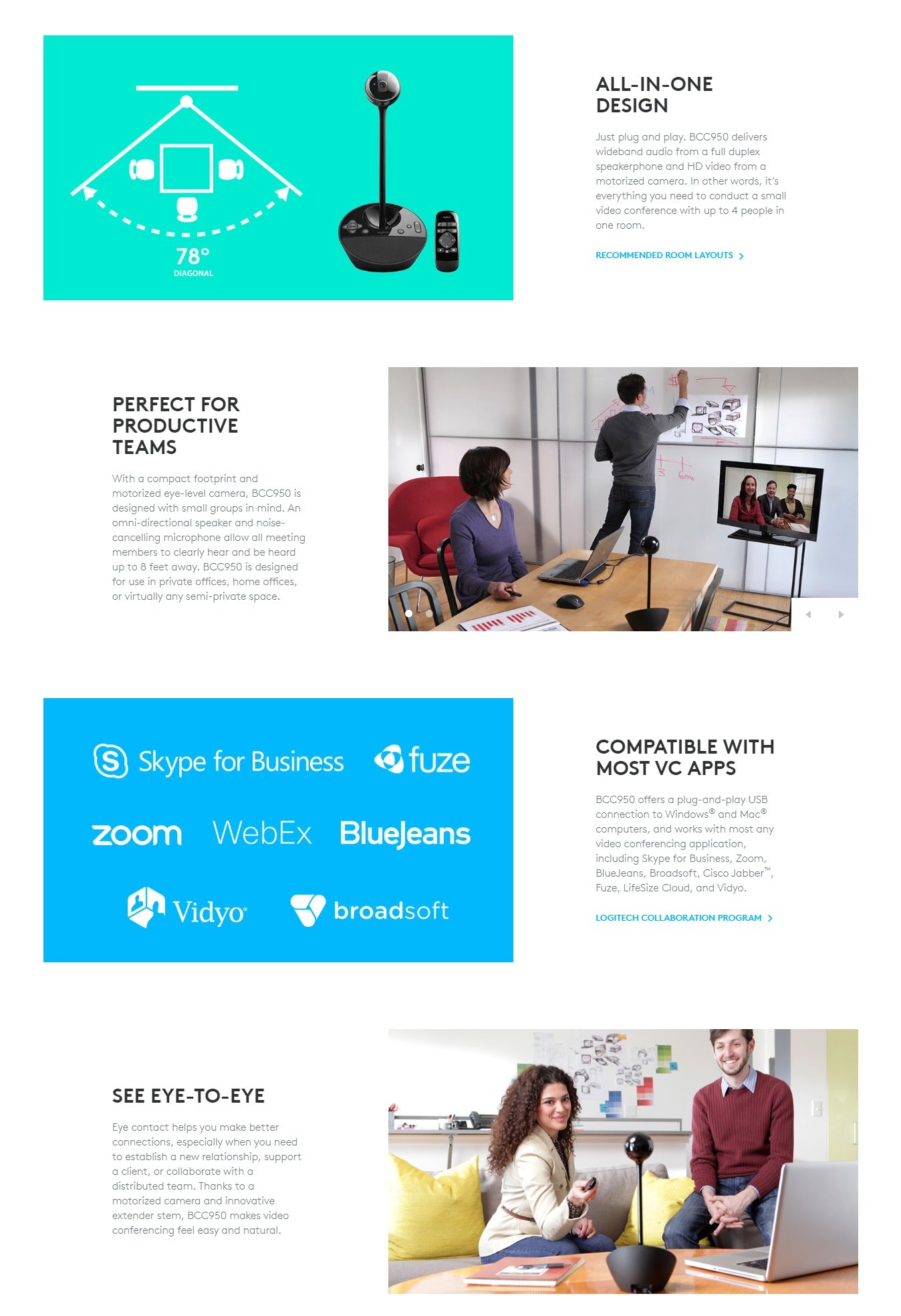 BCC950 Logitech Webcam