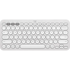 Logitech K380s Pebble Keys 2 Bluetooth Wireless Keyboard – White & Rose