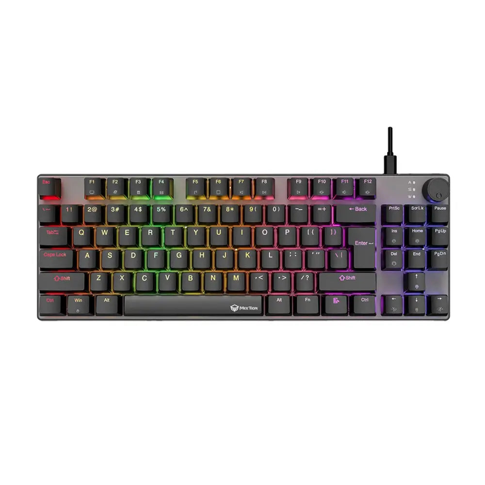 MEETION MK008 Pro Anti-Ghosting ABS Keycaps HighQuality-Metal Mechanical Gaming Keyboard