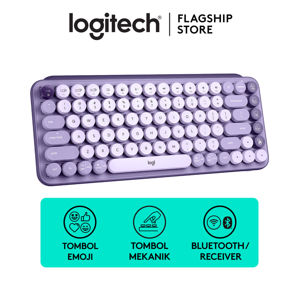 POP Icon Keys Keyboard – Off White | Rose | Lilac