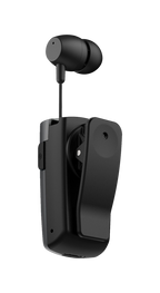 FASTER R12 Pro Retractable Bluetooth Headset Clip-on Earbuds