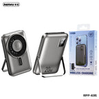 REMAX RPP-695 magnetic wireless 10000mAh power bank with foldable stand and retail box