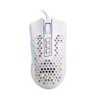 Redragon M808W STORM LUNAR Lightweight RGB Gaming Mouse, 12400 DPI (White)