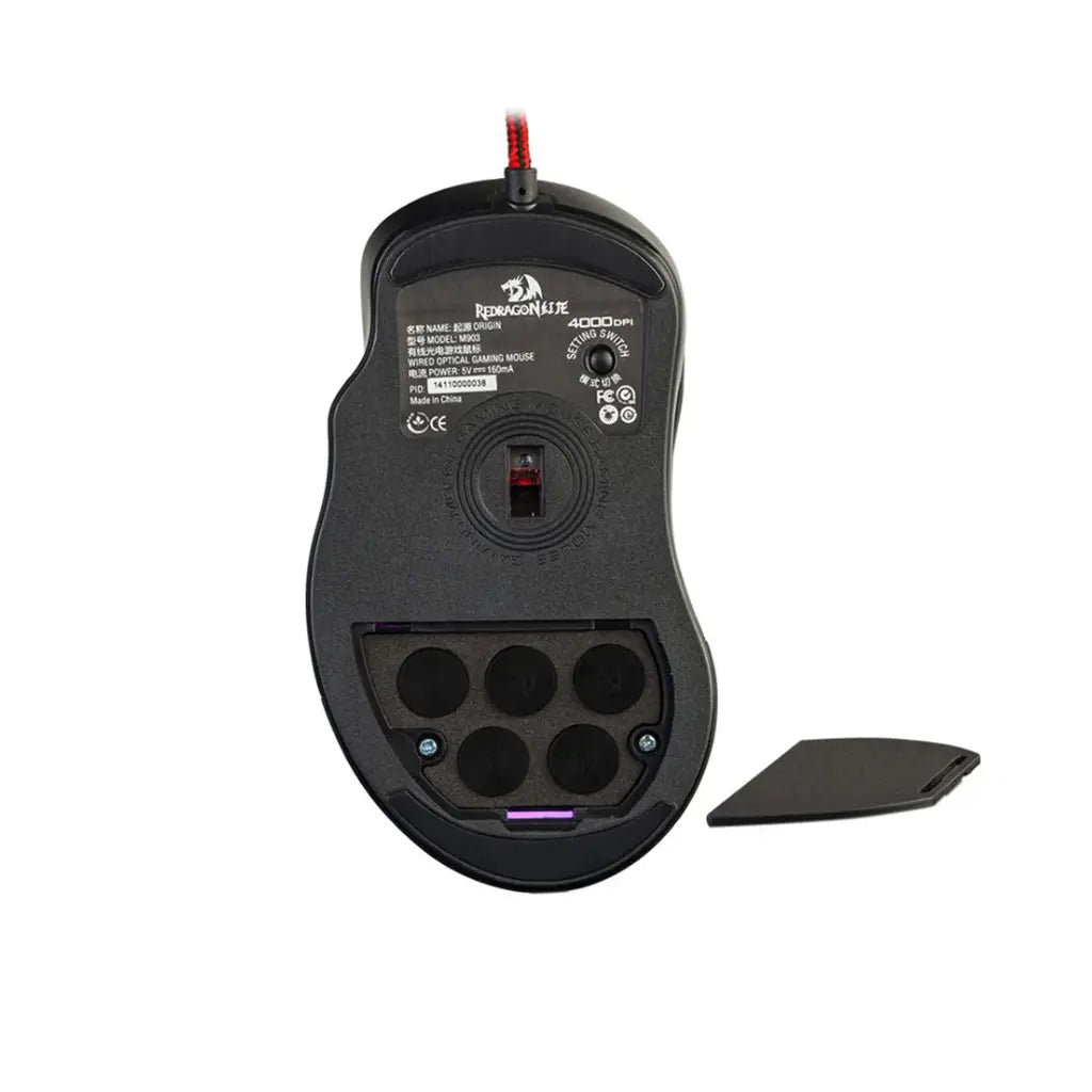 Redragon M903 Origin 4000 DPI Gaming Mouse for PC 8 Programmable Buttons and Omron Gaming Switches