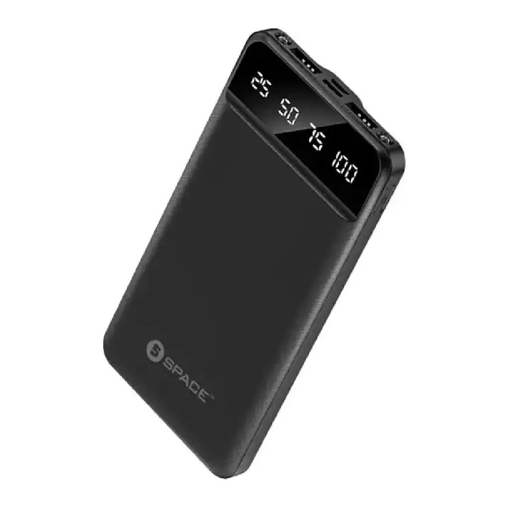 Space TR-64 Thunder Power Bank 10000mAh with LED digital battery percentage display fast charging portable power bank
