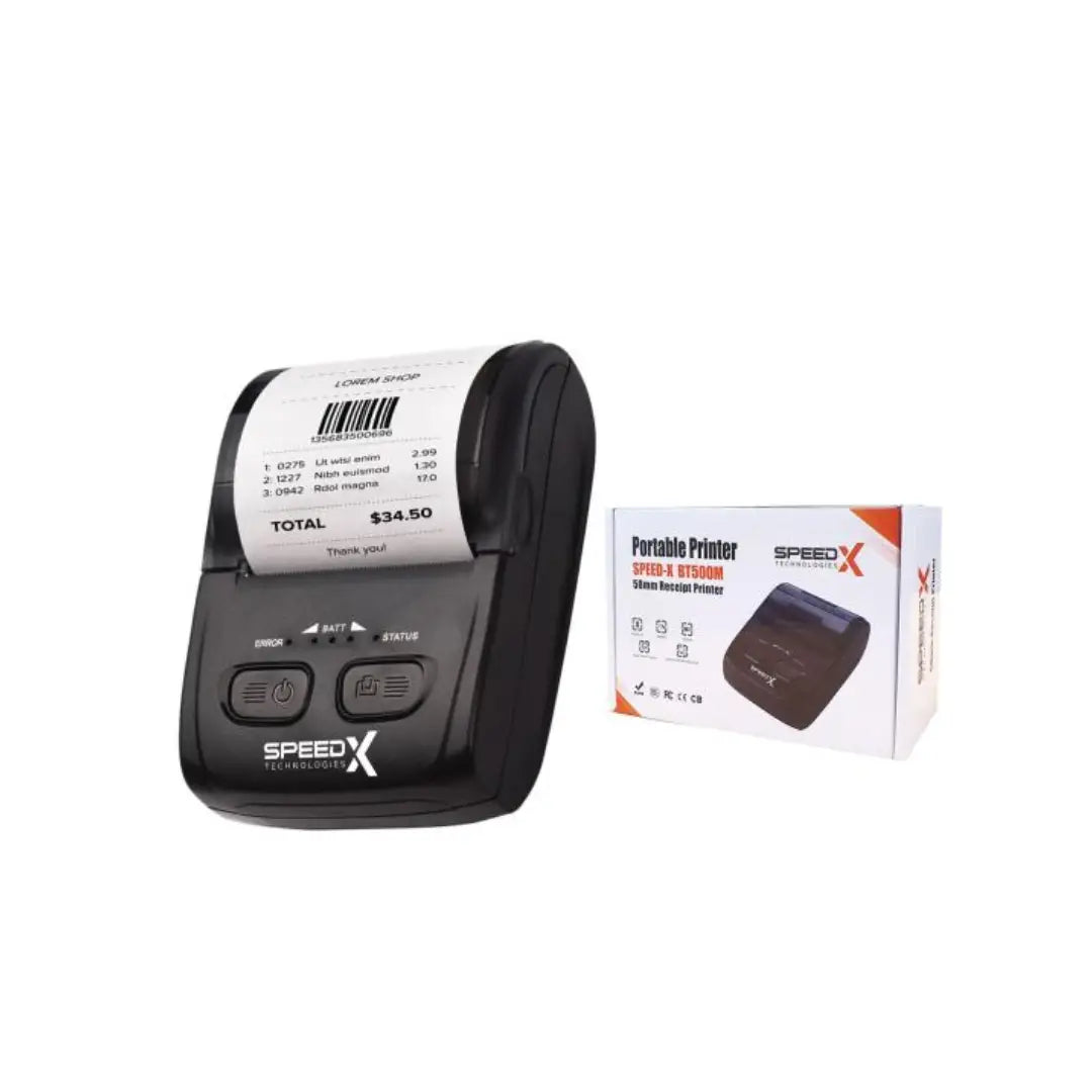 SPEED-X BT-500M/600M MINI PORTABLE BLUETOOTH+USB PRINTER 58MM/80MM