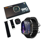 V200 New Fashion Ultra 2.2 Large Screen Ip68 Waterproof Sport Smart Watch With Wearfit Pro App Black, Orange Grey
