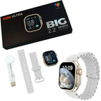 V200 New Fashion Ultra 2.2 Large Screen Ip68 Waterproof Sport Smart Watch With Wearfit Pro App Black, Orange Grey