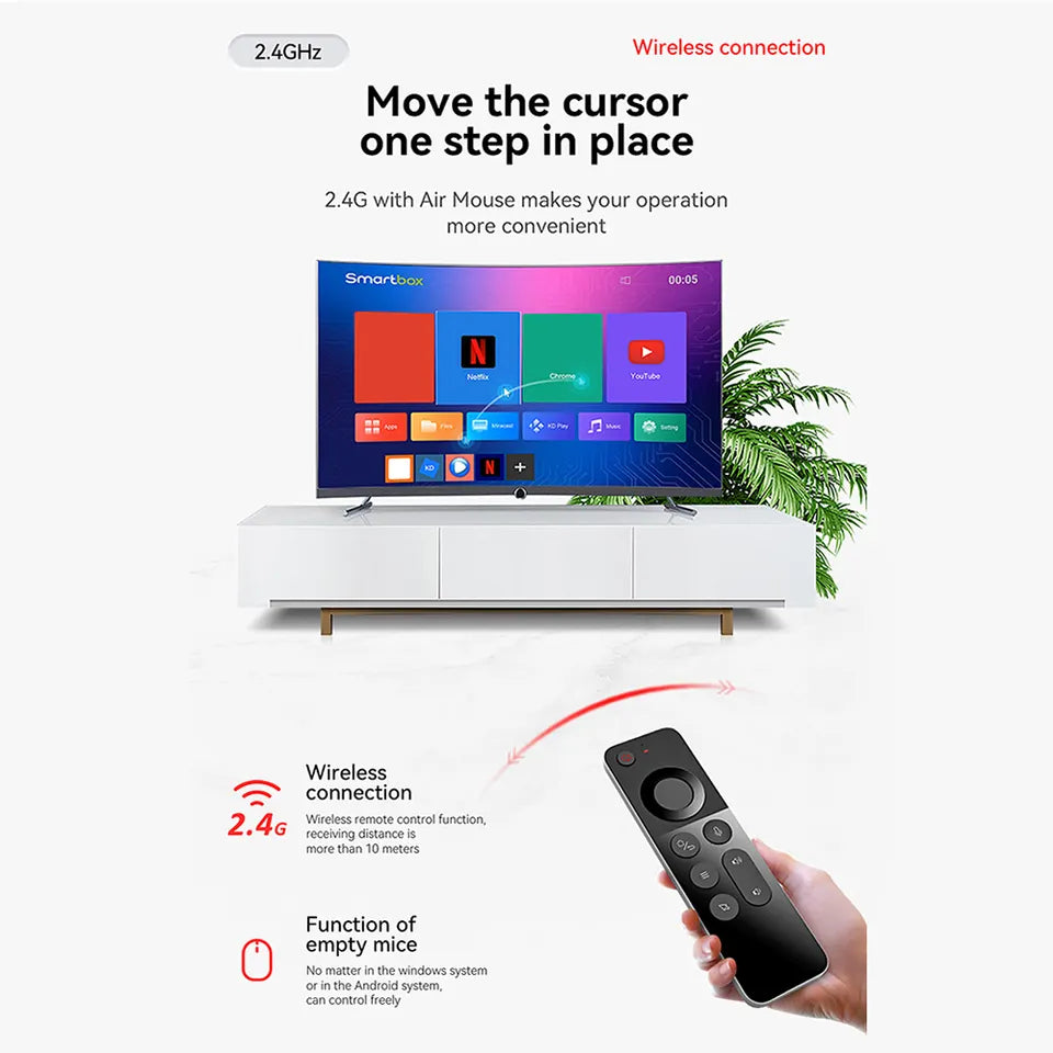 Wechip W3 Air Mouse Remote 2.4ghz Motion Sensing 4 In 1 Wireless Keyboard Remote For Smart Tv