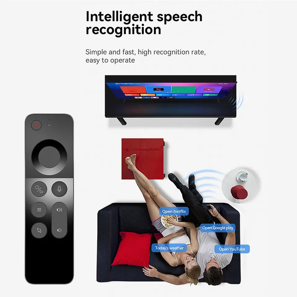 Wechip W3 Air Mouse Remote 2.4ghz Motion Sensing 4 In 1 Wireless Keyboard Remote For Smart Tv