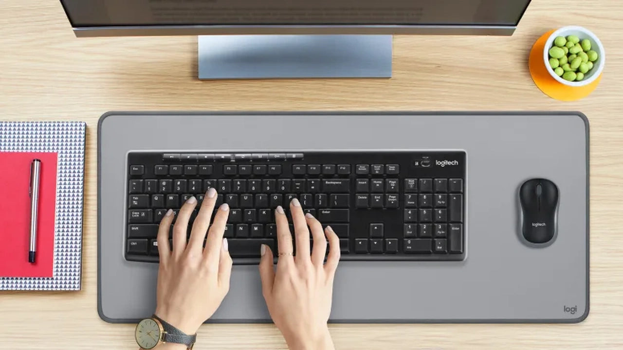 Logitech MK275 Wireless Keyboard and Mouse Combo – Black