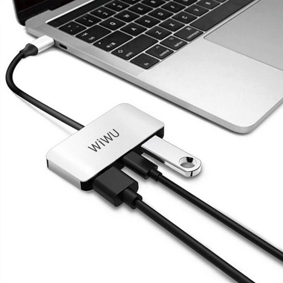 WIWU ALPHA C2H (1X USB 3.0, 1X TYPE-C, 1 X HDMI)