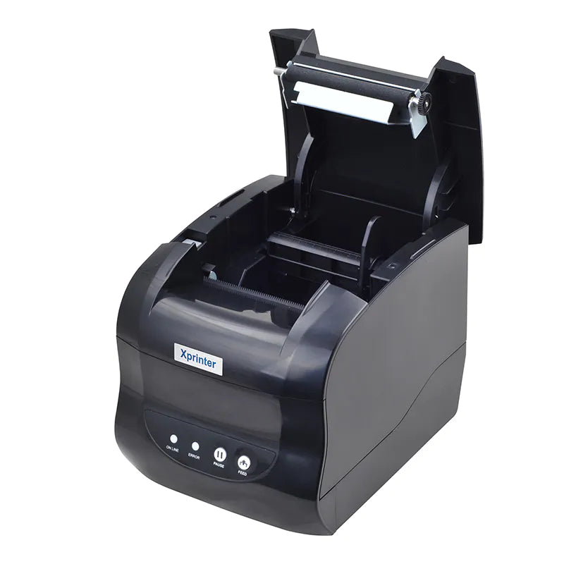 X PRINTER XP-365B 3 INCH THERMAL RECEIPT AND LABEL PRINTER WITH USB+LAN INTERFAC,127MM/S PRINTING SPEED BLACK COLOUR