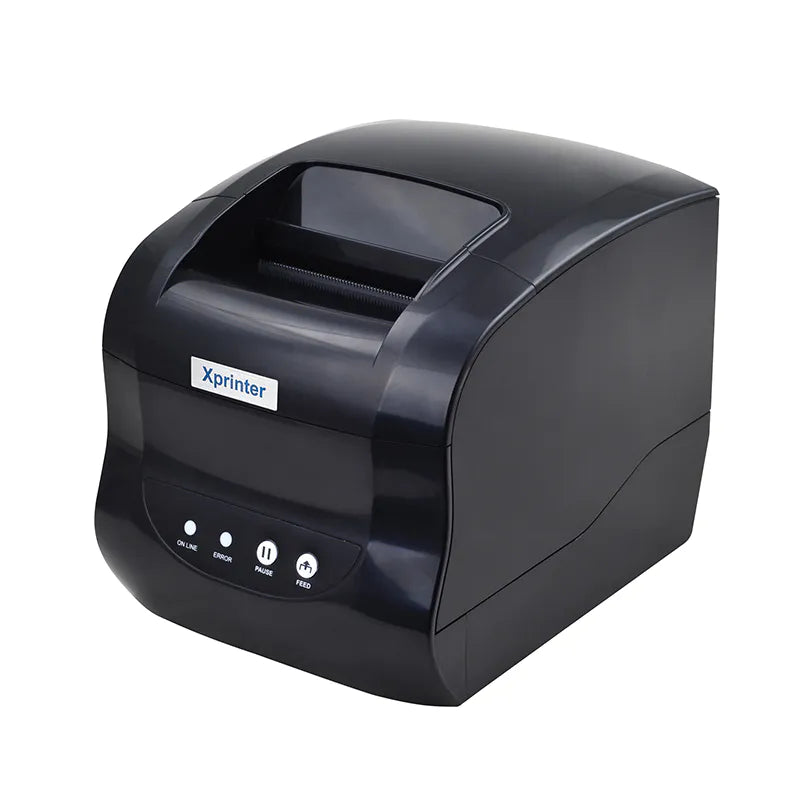 X PRINTER XP-365B 3 INCH THERMAL RECEIPT AND LABEL PRINTER WITH USB+LAN INTERFAC,127MM/S PRINTING SPEED BLACK COLOUR