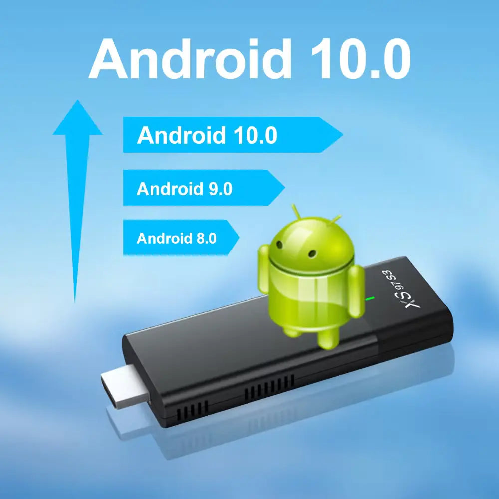 Xs97 S3 Allwinner H313 Android 10 Dual Wifi Quad Core 2gb+8gb 4k Tv Stick