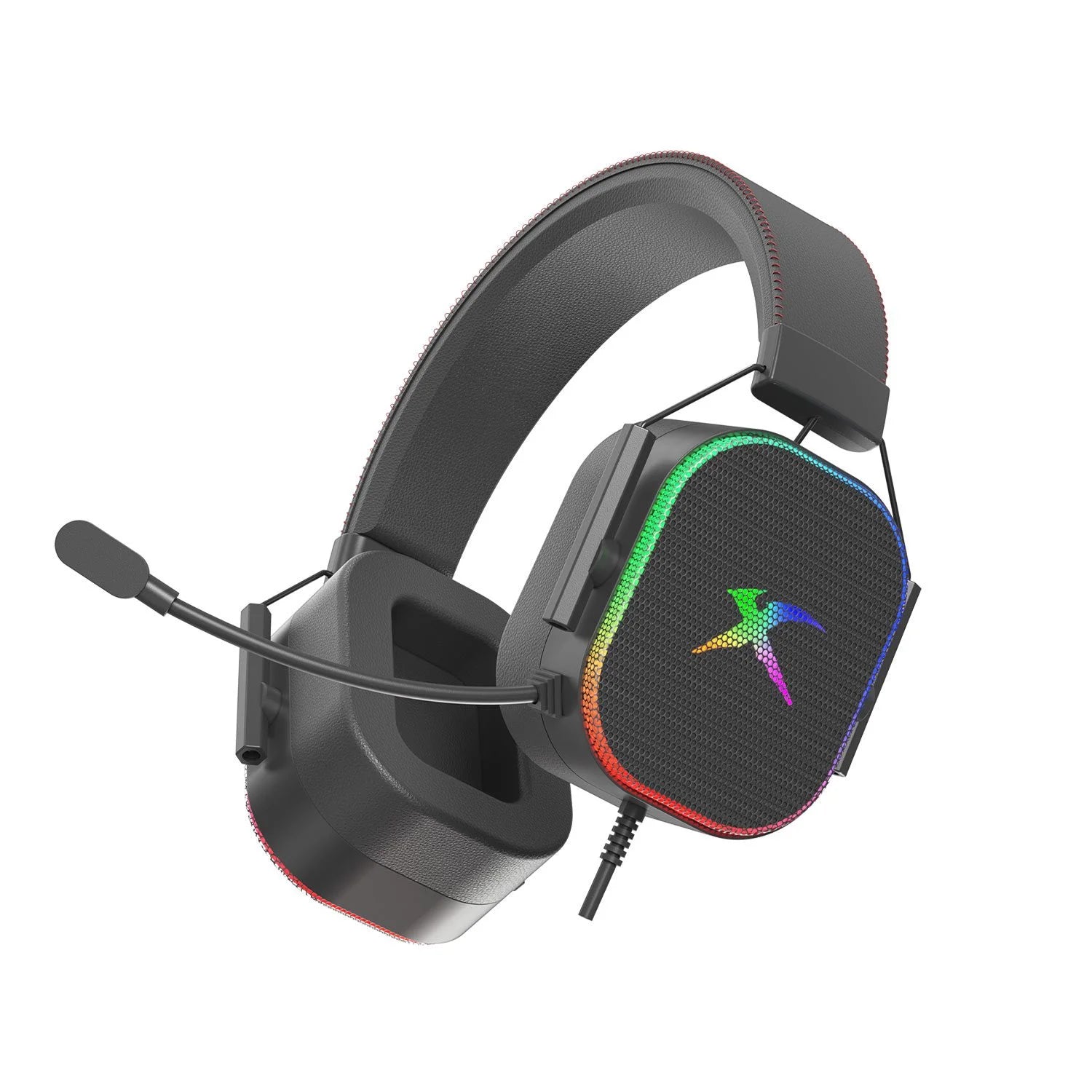 XTRIKE ME GH-606 RGB WIRED GAMING HEADSET ADJUSTABLE MICROPHONE