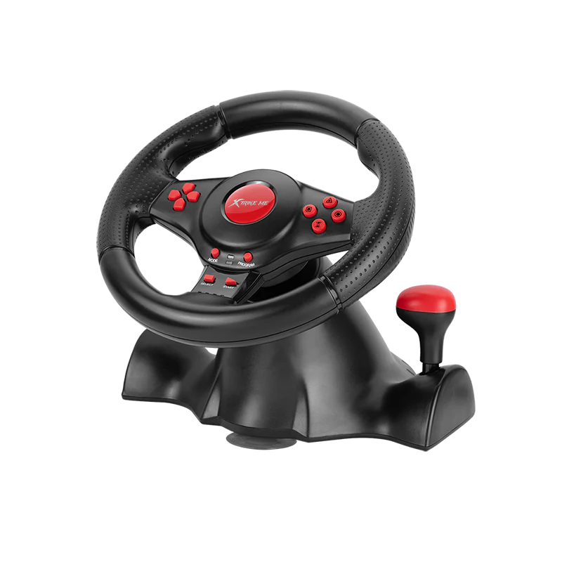 Xtrike-Me GP-903 Racing Wheel with Dual Vibration Motors Realistic Gaming Experience