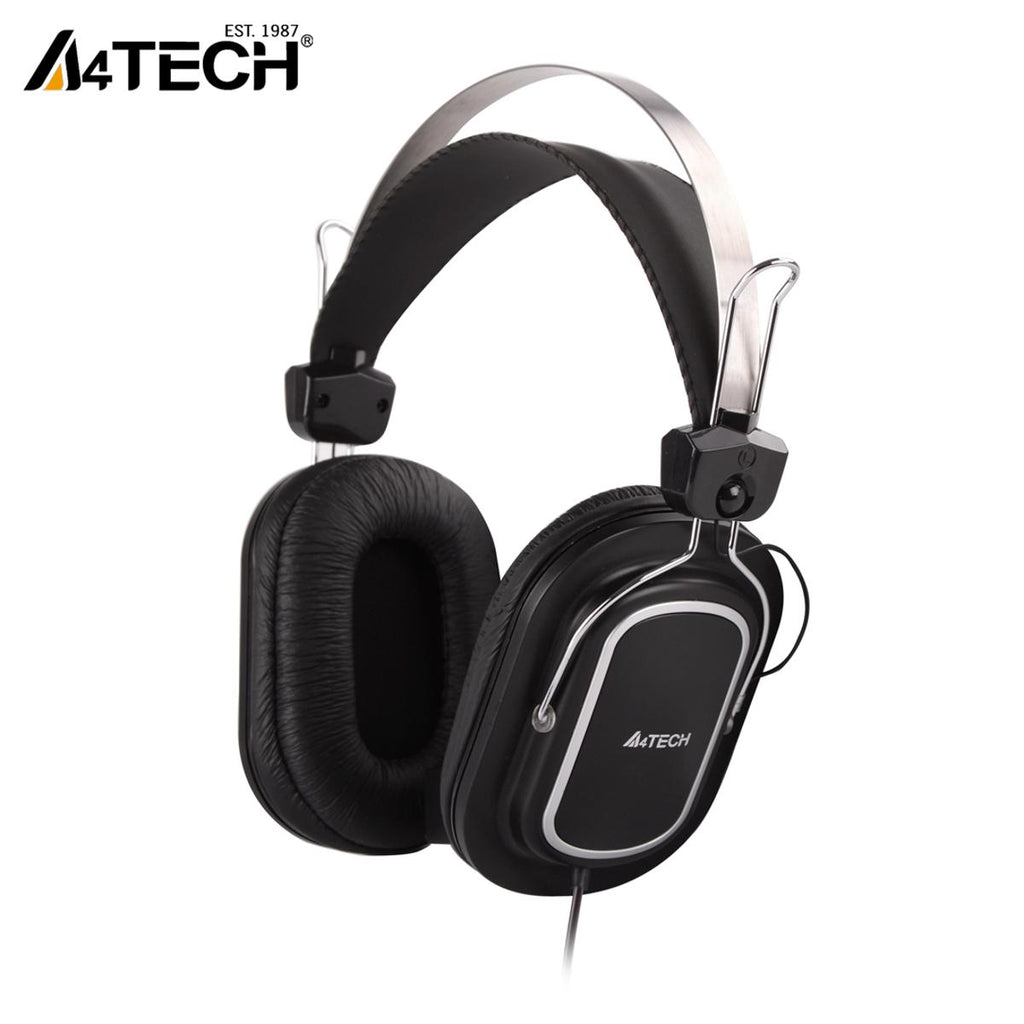 A4Tech HS-50 Wired Stereo Headset – High Bass & Noise-Cancelling Mic