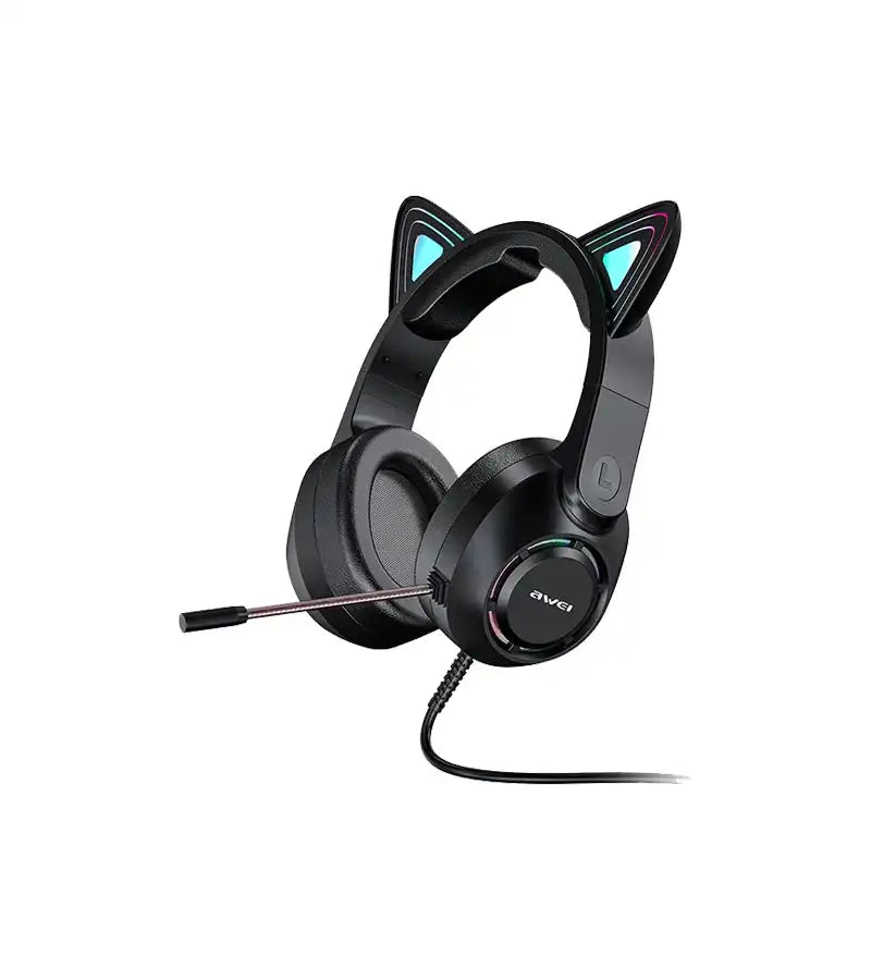 Awei GM-9BK Cat Ear Gaming Wired Headset
