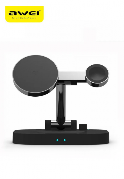 Awei W22 Foldable 4 In 1 Wireless Charger