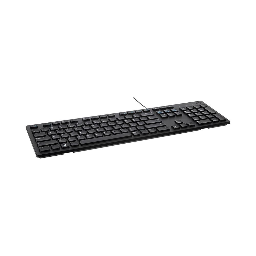 Dell KB216 Wired Multimedia Keyboard – Chiclet Style Quiet Keys, Full-Size Layout & Dedicated Media Hotkeys