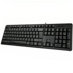 A4Tech KK-3 Wired Multimedia Keyboard – Comfort Silicon Membrane, Laser Inscribed Keys & Spill-Resistant Design