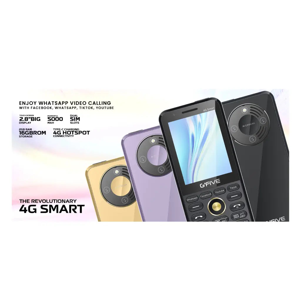 GFIVE 4G SMART - 2.8 INCH BLACK