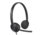 Logitech H340 USB Headset – Crystal Clear Digital Stereo Sound with Noise-Cancelling Mic